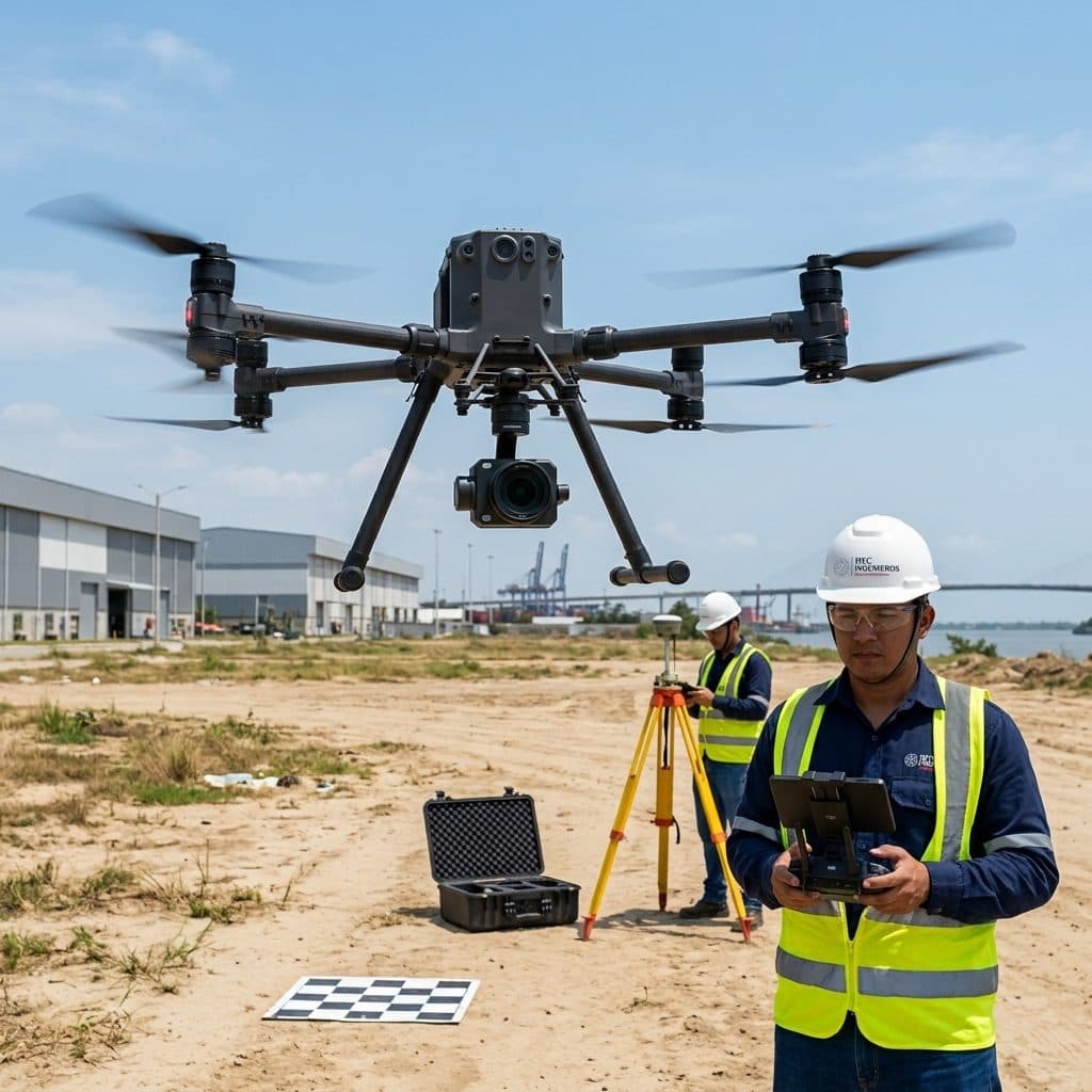 Levantamiento con Dron de Lote Industrial — Barranquilla