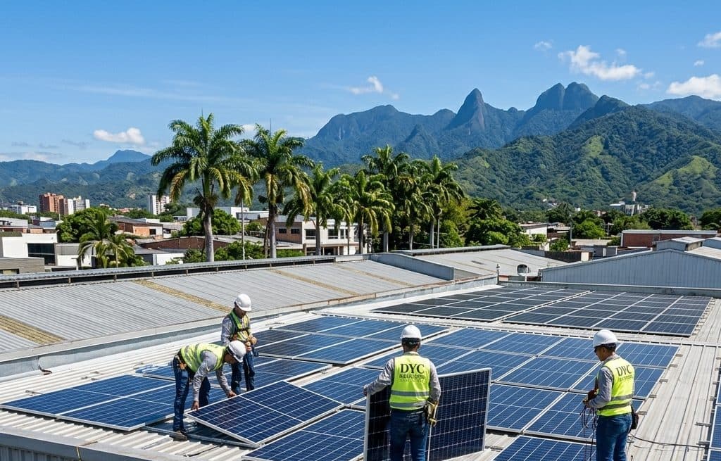 Techo Solar Industrial — Cali